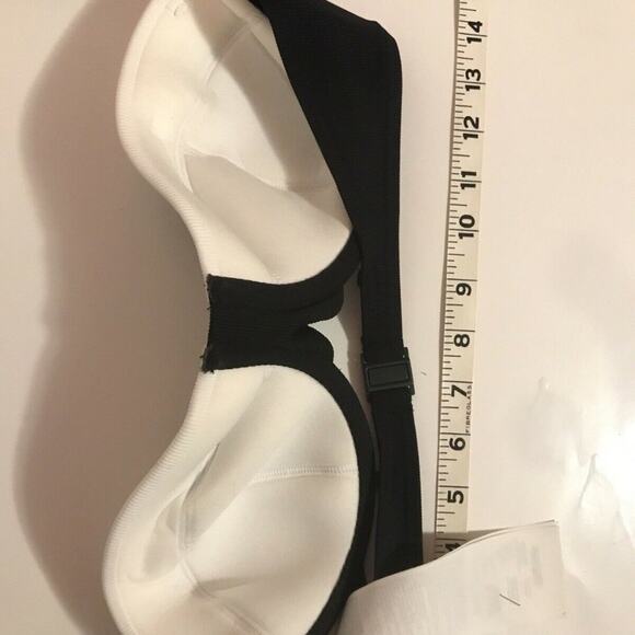 Volcom Simply Rib Bandeau Bikini Top Strapless Size Medium - Picture 3 of 6